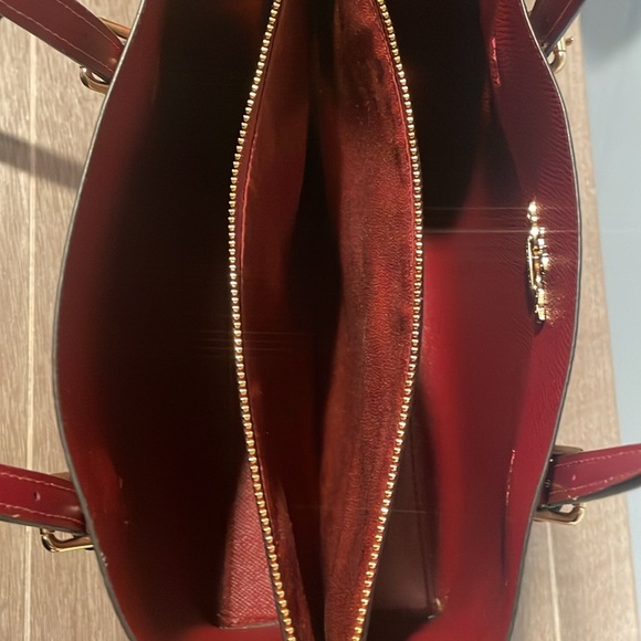 Coach Tan Mollie25 Tote with Cherry Print-CZ772 - Picture 5 of 8